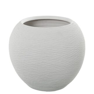 Jarron Ceramica 35cm Blanco Arena 40x35cm