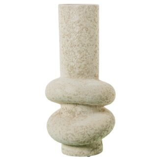 Jarrón Cerámica 40cm Beige Arena Ø18,5x40cm Boca:ø10cm