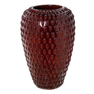 Jarron Ceramica 50cm Burdeos Brillo 34x52cm