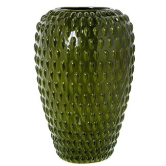 Jarron Ceramica 50cm Verde Brillo 34x52cm