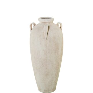 Jarron Ceramica 60cm Beige Arena C/3 Asas 26x60cm