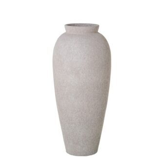 Jarron Ceramica 60cm Blanco Arena Ø27x60cm