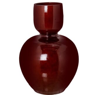 Jarron Ceramica 60cm Burdeos Brillo 35x60cm