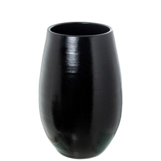 Jarron Ceramica 60cm Negro Brillo 30x60cm