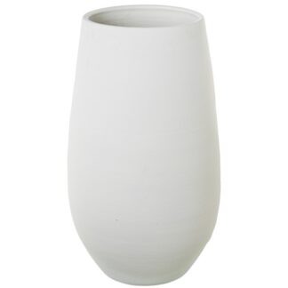 Jarron Ceramica 70cm Blanco Mate 30x70cm