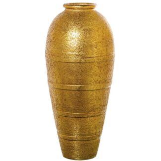 Jarrón Cerámica 80cm Dorado Ø34x80cm
