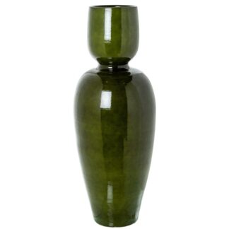 Jarron Ceramica 80cm Verde Brillo 80cm
