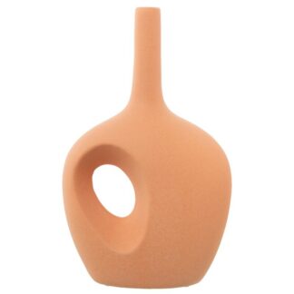 Jarron Ceramica Agujero 36cm Marron Teja 22x13x36cm