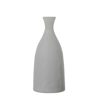 Jarron Ceramica Botella 28cm Gris Claro Ø11x28cm