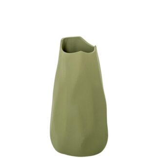 Jarron Ceramica Impermeable 28cm Verde 16,5x16,5x28cm