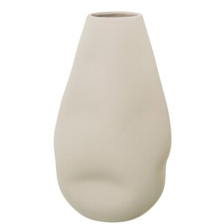 Jarron Ceramica Impermeable 32cm Beige 19x19x32cm