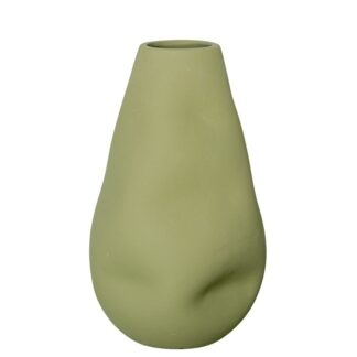 Jarron Ceramica Impermeable 32cm Verde 19x19x32cm