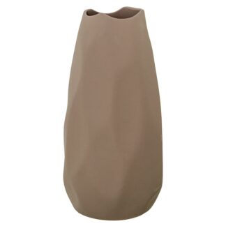 Jarron Ceramica Impermeable 36cm Marron 19x19x36cm