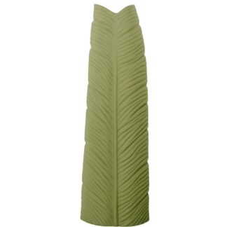 Jarron Ceramica Impermeable 70cm Verde 23x13x70cm