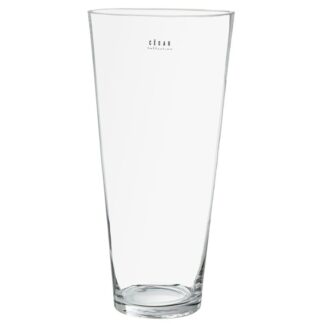 Jarrón Cristal Transparente Ø10x34cm