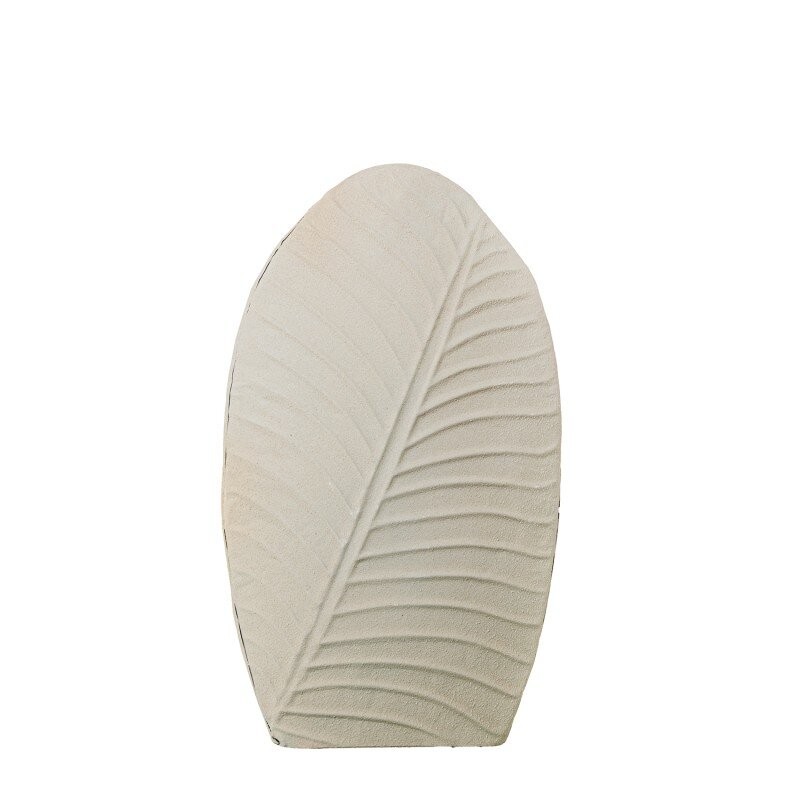 Jarrón Metal 41cm Blanco 26x11x41cm