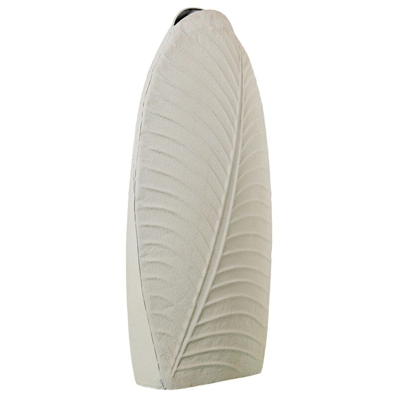 Jarrón Metal 54cm Blanco 32x13x54cm - Image 3