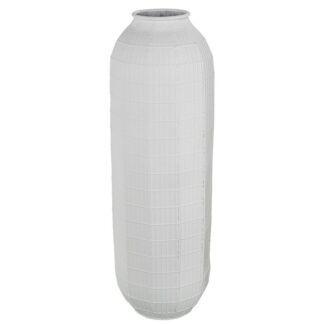 Jarrón Metal Blanco Ø25,5x77,5cm