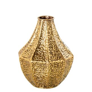 Jarrón Metal Dorado Ø28,5x37cm