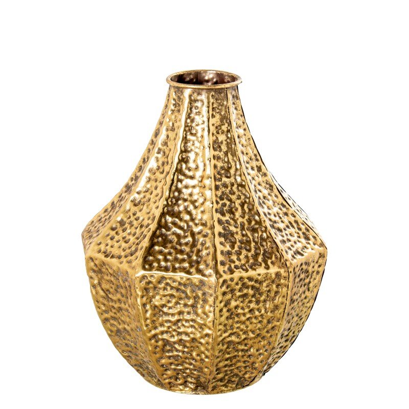 Jarrón Metal Dorado Ø28,5x37cm