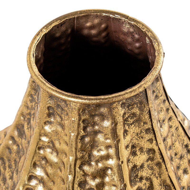 Jarrón Metal Dorado Ø28,5x37cm - Image 2