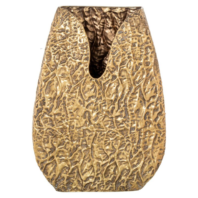 Jarrón Metal Dorado 32x13x44cm