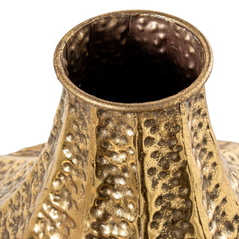 Jarrón Metal Dorado 35,5x33,5x42,5cm - Image 2
