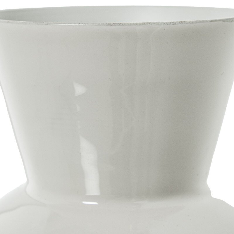 Jarron Metal Esmaltado Blanco Ø15x33cm - Image 5