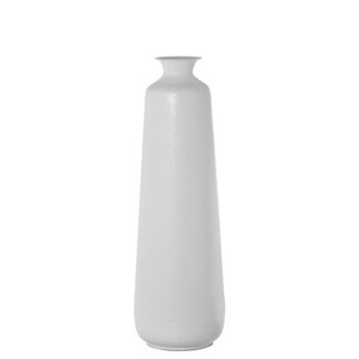 Jarrón Metal Hierro Blanco Ø28x94cm