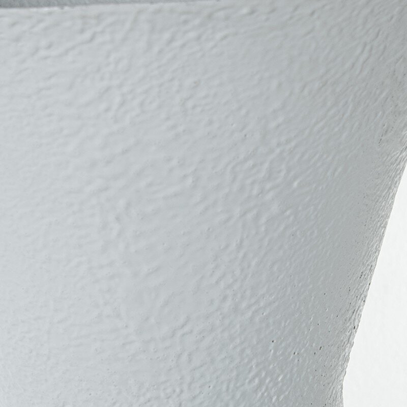 Jarrón Metal Hierro Blanco Ø36x75cm - Image 4