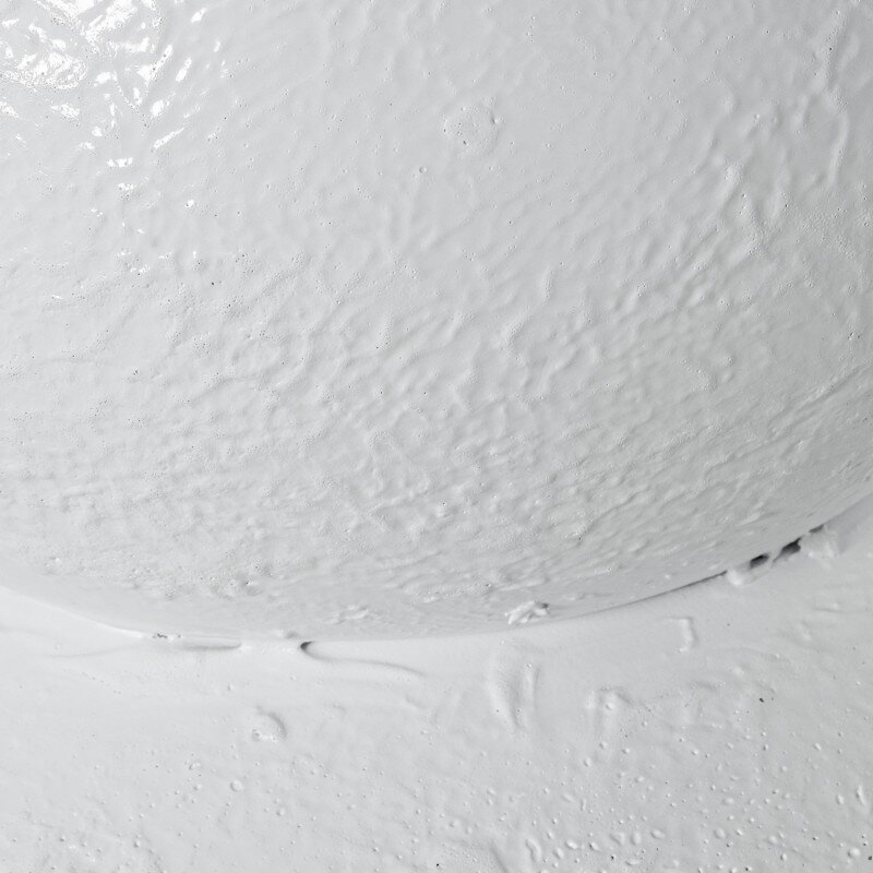 Jarrón Metal Hierro Blanco Ø40x83cm - Image 5