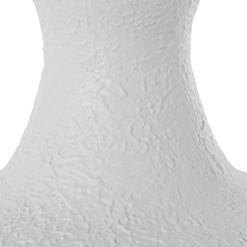 Jarrón Metal Hierro Blanco Ø45x71cm - Image 3