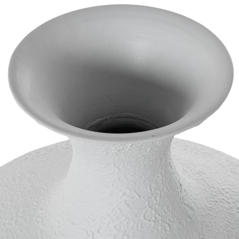 Jarrón Metal Hierro Blanco Ø45x71cm - Image 5