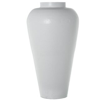 Jarrón Metal Hierro Blanco Ø49x89cm