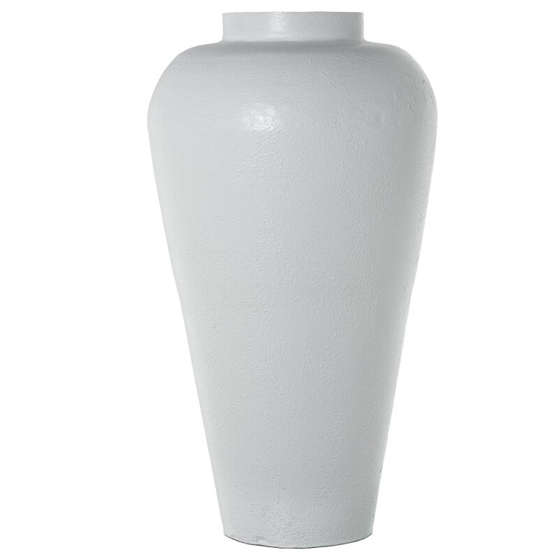 Jarrón Metal Hierro Blanco Ø49x89cm