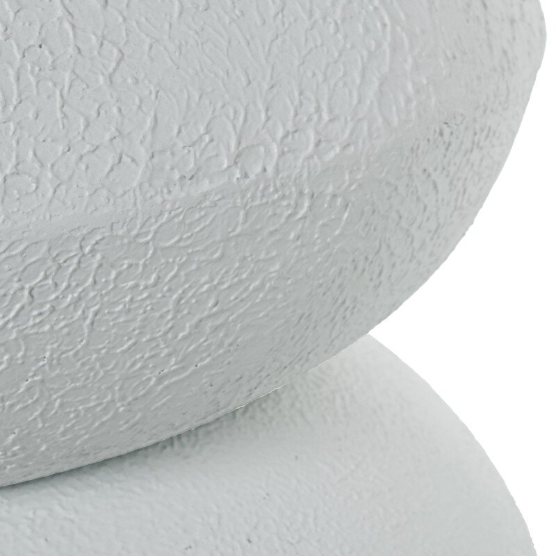 Jarrón Metal Hierro Blanco Ø50x73cm - Image 5