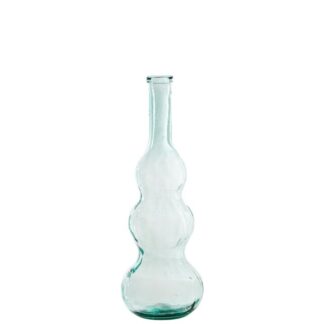 Jarrón Vidrio Reciclado 75cm Trasparente Ø28x75cm