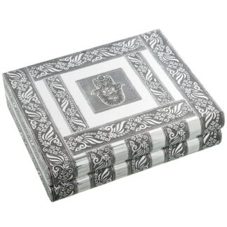 Joyero Metal Plateado C/espejo Deco. Mano 27x21x7cm