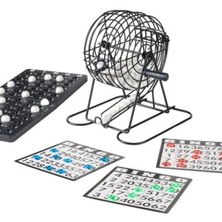 Juego De Bingo 75 Bolas, Tambor De Metal Tambor:21x20x20cm