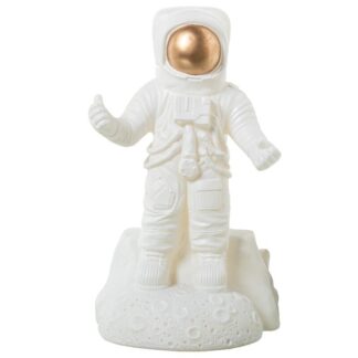 Lámpara Led Sobremesa Astronauta Poliresina 16x16x28cm Led No Sustituible