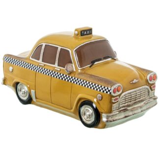 Lámpara Led Sobremesa Taxi Amarillo Poliresina 24x12x13cm Led No Sustituible