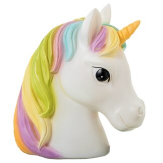 Lámpara Led Sobremesa Unicornio Poliresina 22x14x24cm Led No Sustituible