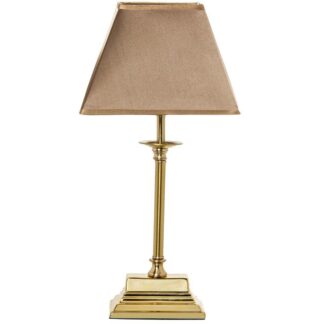 Lampara Sobremesa Metal Dorado 22x14x48cm