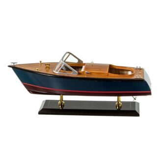 Lancha Motora 35cm Madera 35x12x14cm
