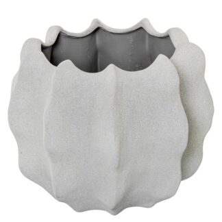 Macetero Cactus Ø28cm Cerámica Gris Arena Ø28x24cm