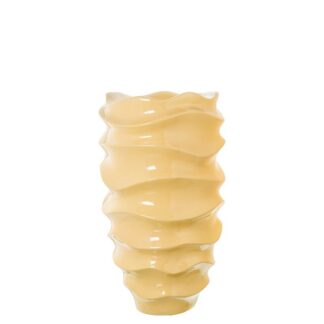 Macetero Cerámica 50cm Crema Brillo Ø30x50cm Hueco:ø16x16cm