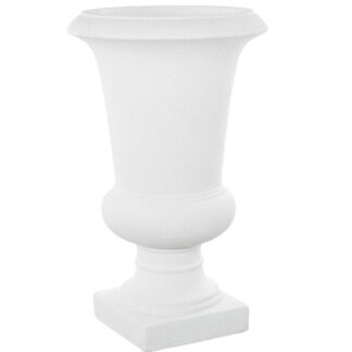 Macetero C/pie 67cm Fibra De Vidrio Crudo Rugoso 40x40x67cm Hueco:ø29x22cm