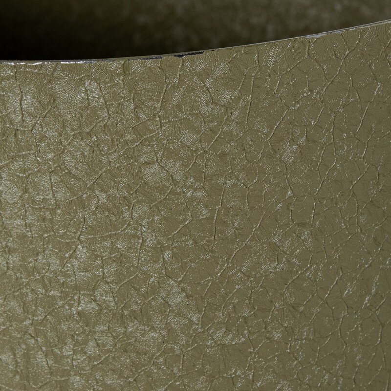 Macetero C/pie Metal Acabado Mate Verde Ø23,5x73cm - Image 4
