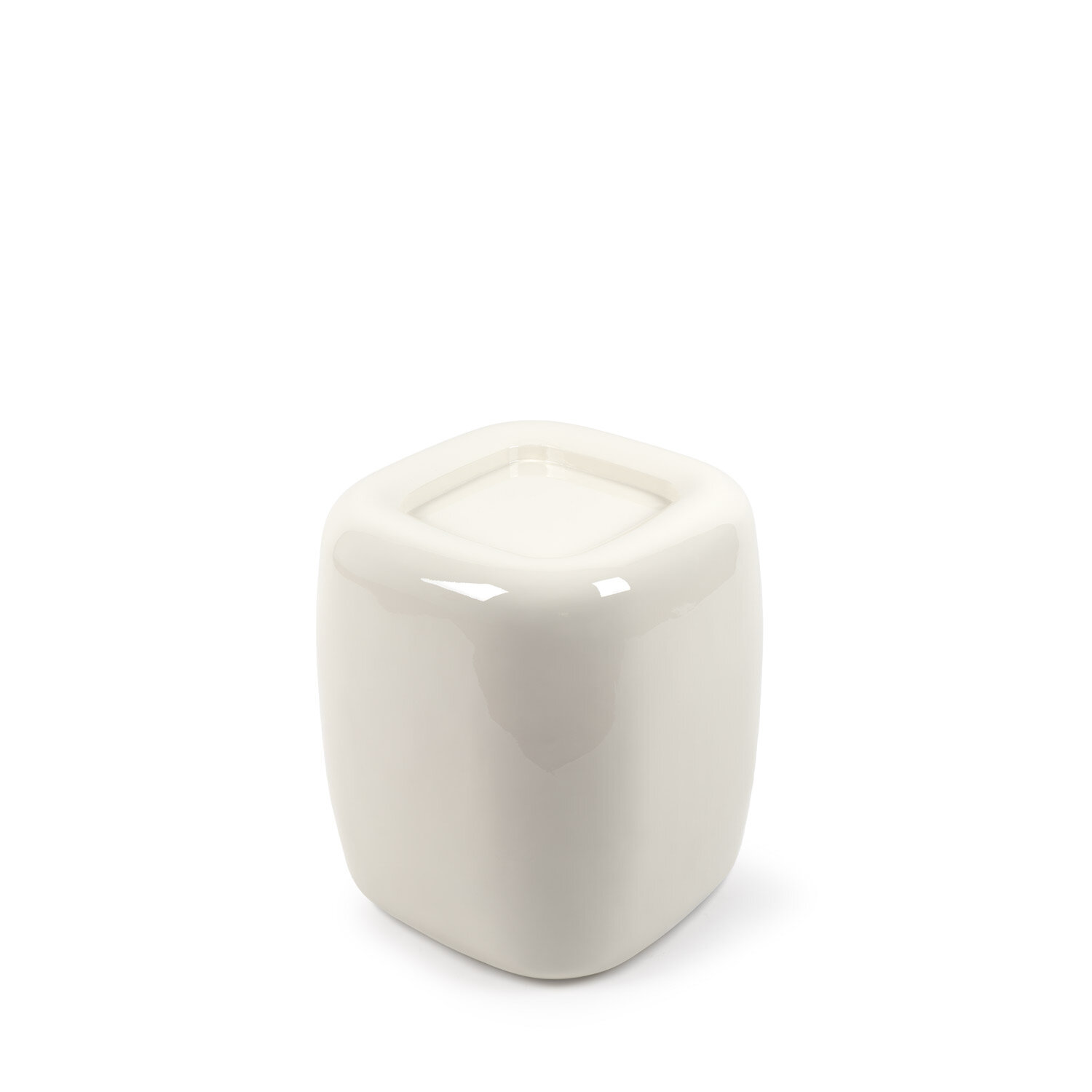 Mesa auxiliar CLAY beige brillo - Image 3
