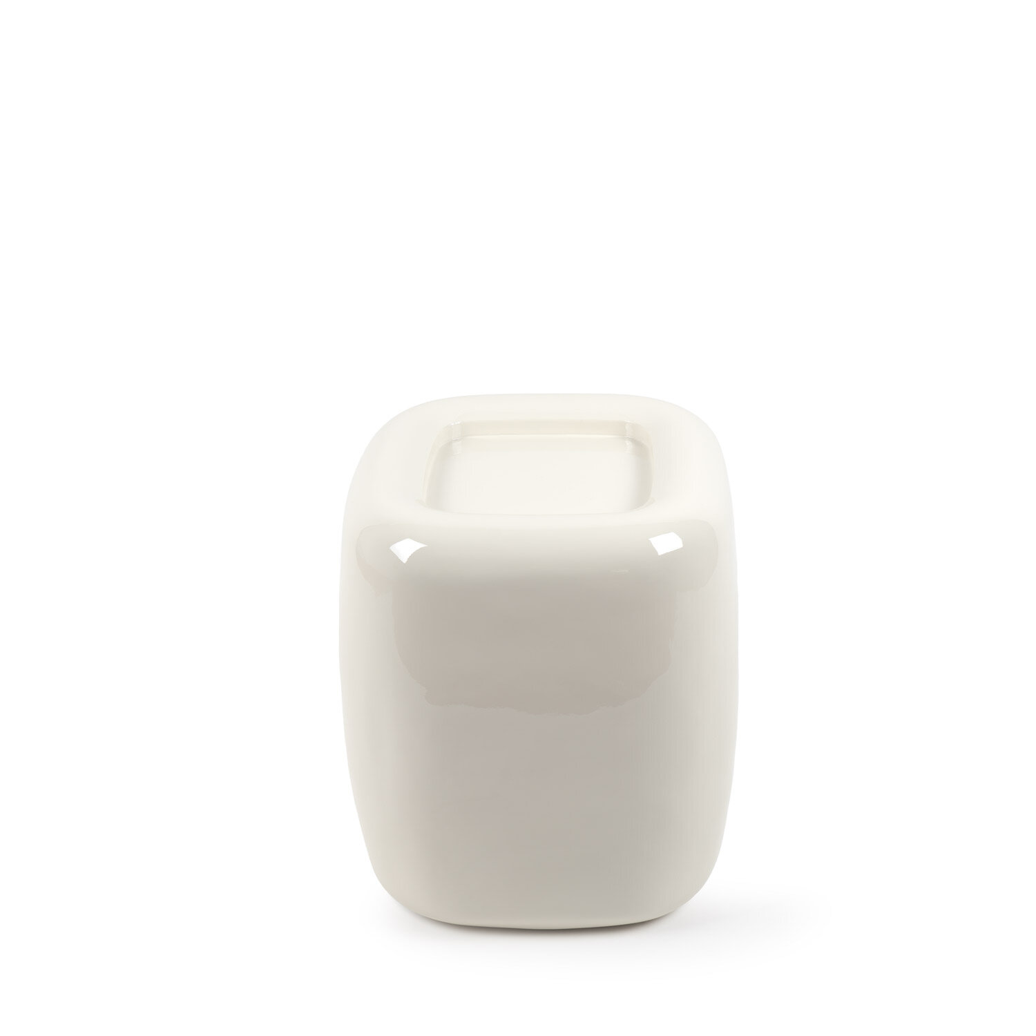 Mesa auxiliar CLAY beige brillo - Image 4